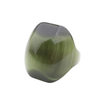 OTHER BRAND Grüner Katzenaugen-Glasring 15 150697767