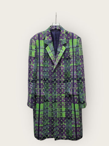 LOUIS VUITTON X Virgil Abloh Monogram Neon Check Mantel 150701868