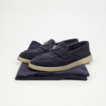 PRADA 1D222N 36 Größe Dreieck Logo Loafer 150499582