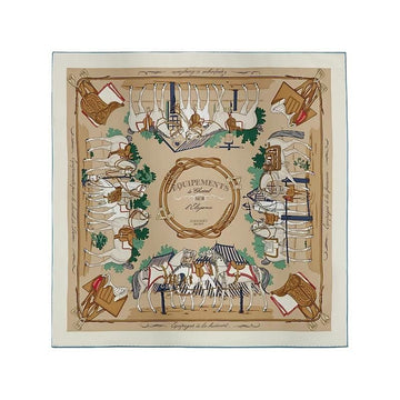 HERMES エレガンス Equipements Cheval sur lElegance シルク レディース スカーフ 70 カレ H984349S 01 150737162