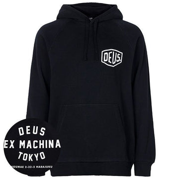 Deus Ex Machina Black Harajuku Address Hoodie Sweatshirt DMW48675F BLACK 150740600 [P]