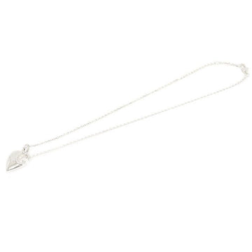 Gucci 925 Sterling Silver Heart G Pendant Necklace 233963 150744506
