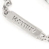 Louis Vuitton M0994M Palladium Chain Crystal ID Bracelet M Size 150744530 [P]