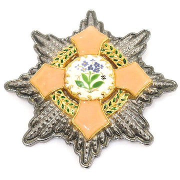 CHANEL Multi-Color Enamel Flower Medal Brooch CO64725CH 150744622