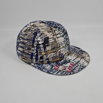CHANEL Blaues Multi-Tweed-Baseballmütze (OS) 150746171
