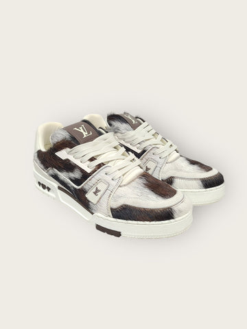 Louis Vuitton X Pharrell Brown Deerskin LV Trainer Sneakers 150746262