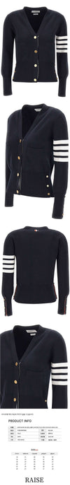 THOM BROWNE Klassische V-Ausschnitt Wollcardigan 00014 415 63497217 [P]