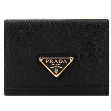 Prada Saffiano Triangle Logo Bifold Wallet Black 1MH042 QHH F0002 60605811
