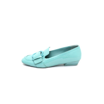 SALVATORE FERRAGAMO ペレガモ BONNIE ミント フェイダント パンプス ローファーkk31689576 150775900