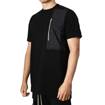 RICK OWENS RU21S6260 JAND 09 ポケット ジッパー 半袖 Tシャツ 150777347