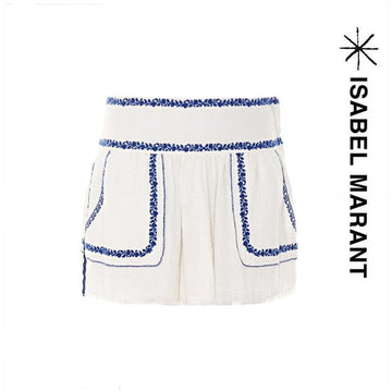 ISABEL MARANT JU0491 16P035E 20WH VITTORIA コットンスカート 150780118