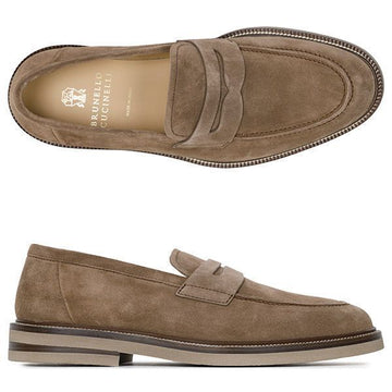 Brunello Cucinelli 25FW Hazelnut Suede Penny Loafer MZUPEAT709 C2692 150773684