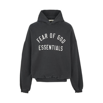 FEAR OF GOD Essentials Herren Fleece Hoodie VINTAGE SCHWARZ 192AS256571F 150786379