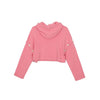 CHANEL ボタン付きクロップフードニット P72799 34サイズ 150404019 [P]