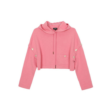 CHANEL P72799 34 Size CC Button Cropped Hooded Knit 150404019