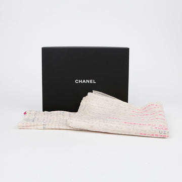 CHANEL Textile Stole Scarf 150480588