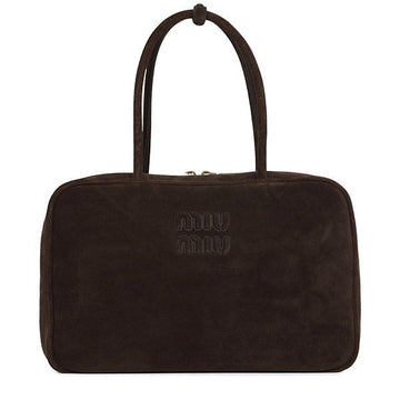 Miu Miu Dark Brown Suede Tote Bag 150240795