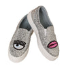 CHIARA FERRAGNI Slip-on CF1897 SILVER / Women Sneakers 68249568 [P]