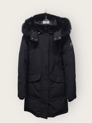 Moose Knuckles Black Black Fox Fur K Edition Women's Padding Jumper 150789926