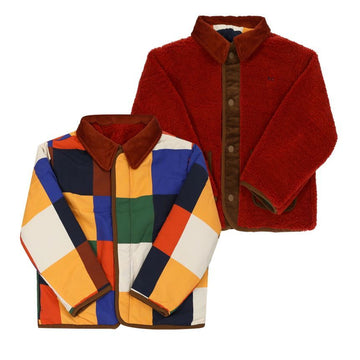 Bobo Choses Multicolor Tile Reversible Fleece Children's Jacket B225AC122 148565004