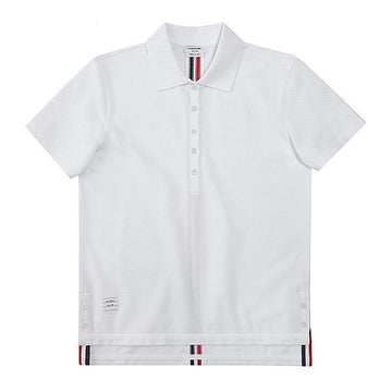Thom Browne Center Back Stripe Polo Women's Short Sleeve T-shirt FJP014A 00050 100 150634171