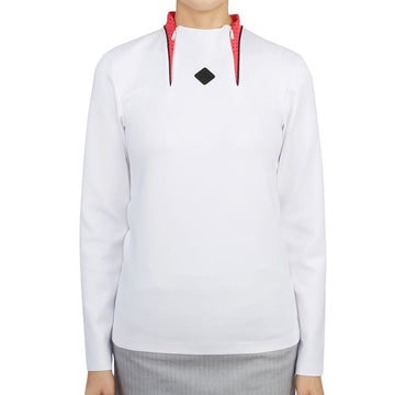 J Lindeberg Golfwear Women's Half-Zip Long Sleeve T-Shirt AWJS06569 0000 150874096
