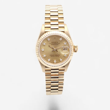 Rolex Original Diamond Datejust 26 Gold Women's Watch 1991 150878391