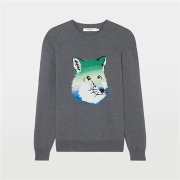 MAISON KITSUNE フォックスヘッドインタージャカード男女共用ニット H170 KM00517KT1078 150879950