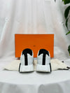Hermes Bouncing White Goatskin Sneakers 38.5 150886283 [P]