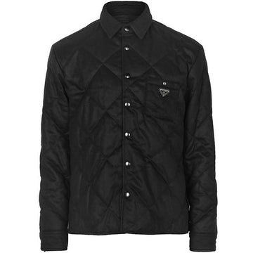 PRADA Cashmere-Padding-Hemdjacke schwarz SC826M 17XT F0002 150314060