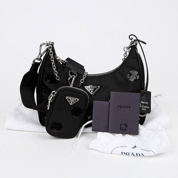 PRADA 1BH204 リエディション ポルカドット ショルダー クロスバック 150696538