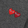 COMME DES GARCONS ダブルハートワッペンカーディガン AX-N057-051-3 150941953 [P]