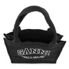 GANNI Große Easy Kontrast Logo Tasche Phantom A7180-252 150946570 [P]