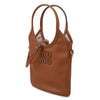 MIU MIU レザー ハンドバッグ 5BA281-2CRW-F0046-OLN 150946645 [P]