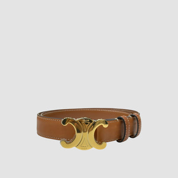 Celine Triomphe Belt Camel 25MM 75 Size 45AK93A78 150947341