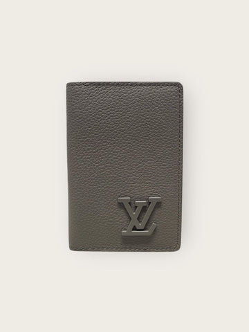 Louis Vuitton Khaki LV Aerogram Organizer Card Wallet 150947972