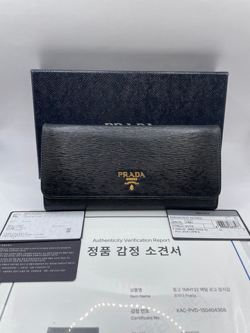 PRADA 1MH132 Metalllogo Langbörse 1MH132 150947982