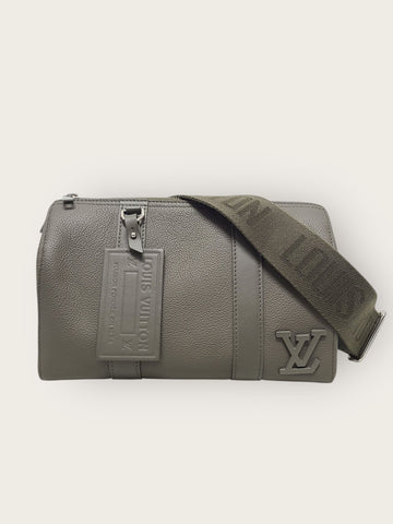 LOUIS VUITTON Khaki LV Aerogram Leder City Keepall Crossbody 12345 150948033