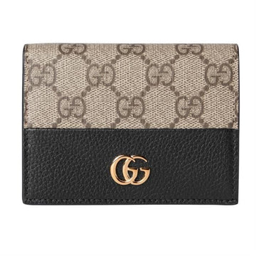 Gucci GG Marmont Bi-Color Card Case Wallet 658610 AAE5E 1069 150949882