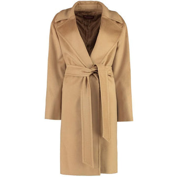 MaxMara Belted Wool Coat Camel 2360161733 006 63020312