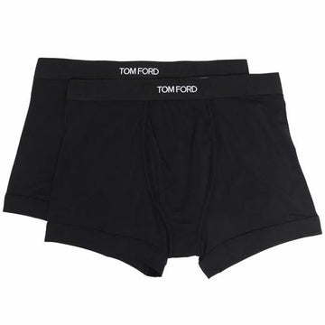 TOM FORD T4XC3 141 コットンモダールロゴボクサーブリーフ ブラック 2個入り 150950414