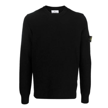 Stone Island Embroidered Crewneck Knit Black 7715526A1 V0029 52683311