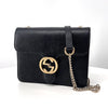 Gucci Interlocking Chain Crossbody Bag Black 510304 150957547 [P]