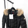 MONCLER モンクレール クロエ ラクーンファー レディース ロングダウン ブラック 150958949 [P]