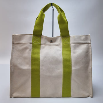 HERMES Bora Bora GM Canvas Tote Bag Grün Bostonbag (Reisegepäck, große Größe) 512-52 150979327