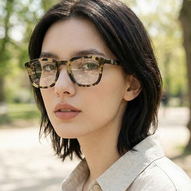 Moncler Eyeglass Frame ML5042 055 Luxury Square Horn Rimmed Unisex ...