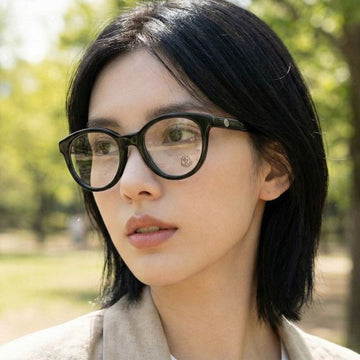 MONCLER Brille ML5043 001 Luxus Runde Hornbrille Unisex 150980088