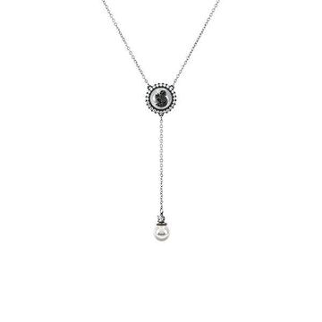 SWAROVSKI Swan Graue Perlen Y-Halskette 5681403 144731310