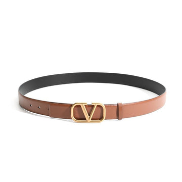 Valentino V Logo Signature Reversible Belt Black Brown 2Y2T0Q90 ECU HG5 150993026