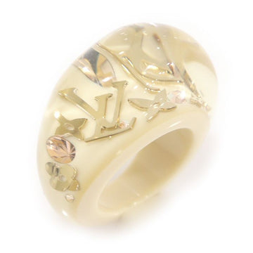 LOUIS VUITTON M65311 Beige Harz Monogram INCLUSION Ring S 151001579